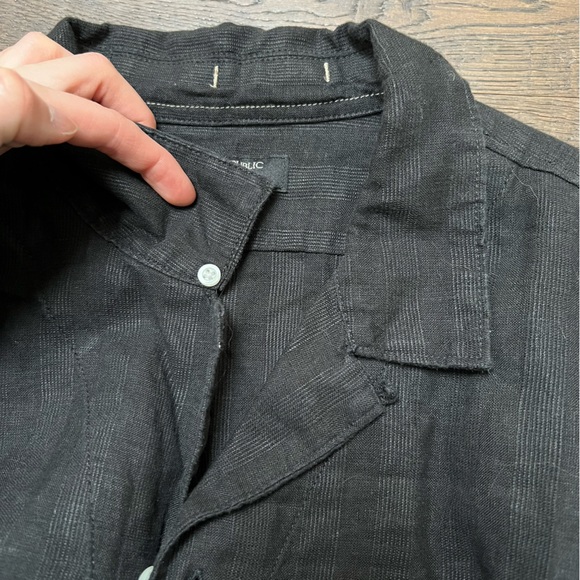 Black Banana Republic Linen Shirt - Picture 15 of 16